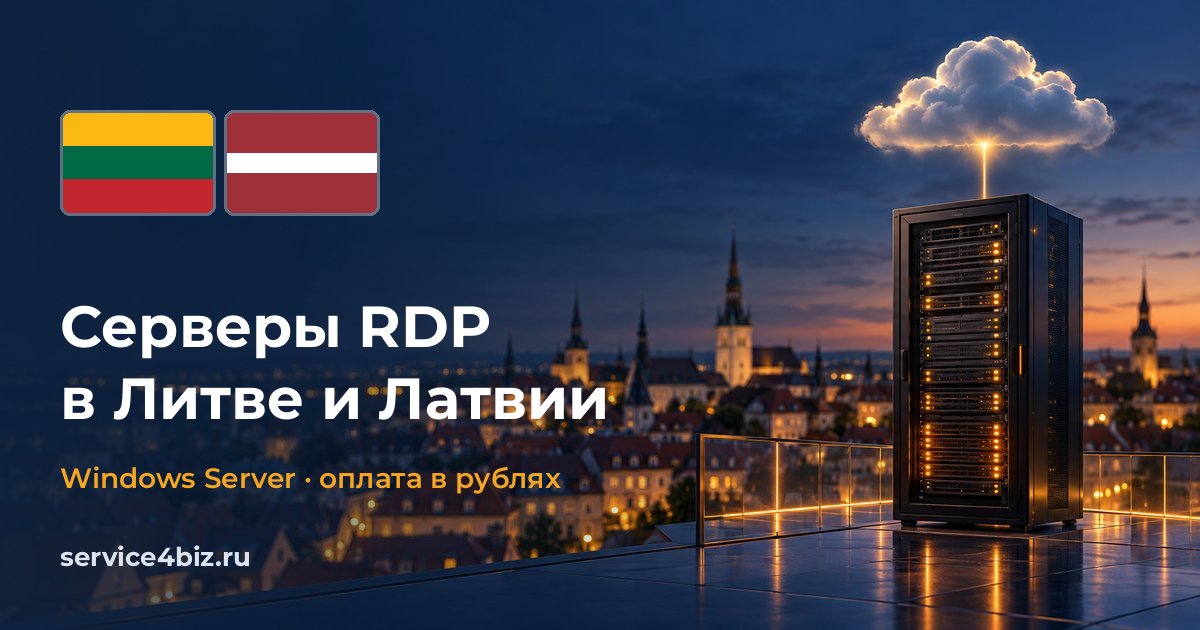 Серверы RDP в Литве и Латвии